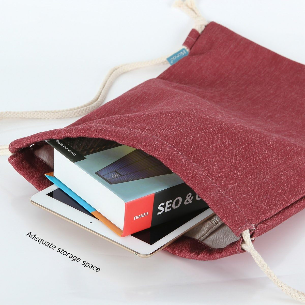 Versatile Canvas Drawstring Backpack for Beach, Sports, and Everyday Adventures!