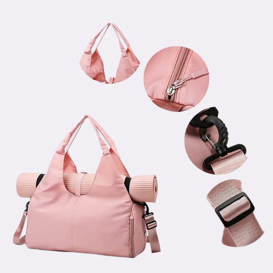 Yoga Gym Bag with Yoga Mat Holder & Shoe Compartment